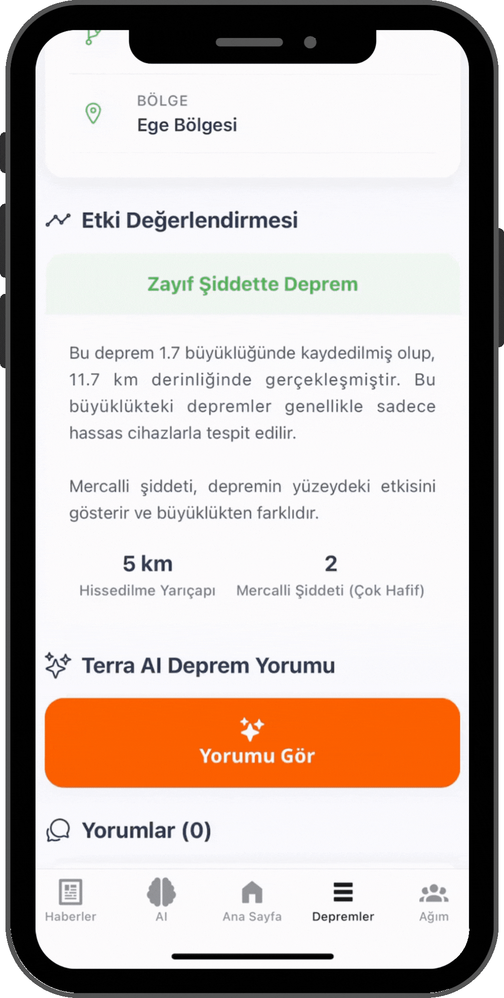 AI Destekli Deprem Analizi